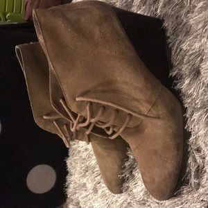 Suede wedges